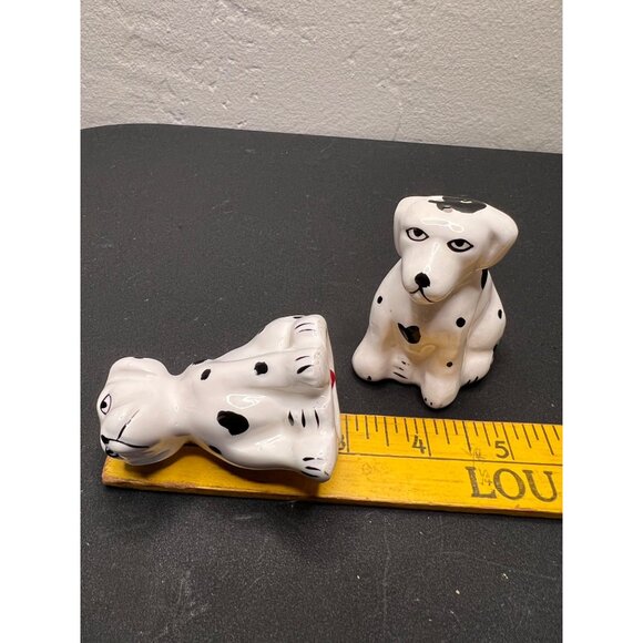 Ceramic Dalmatian Dog Salt & Pepper Shakers VTG Collectible Gift Kitchen Decor - Picture 11 of 11